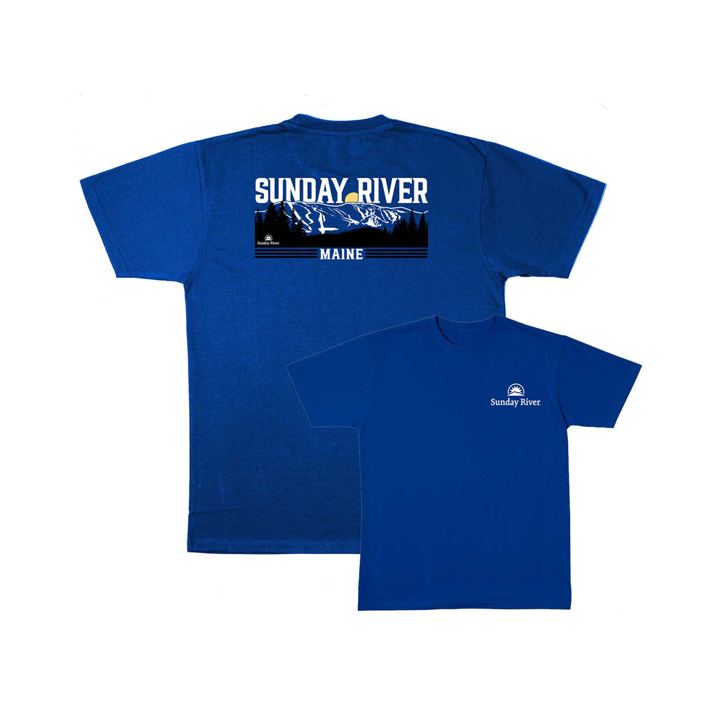 USCAPE APPAREL SR RENEW SS TEE RETRO SKY ROYAL