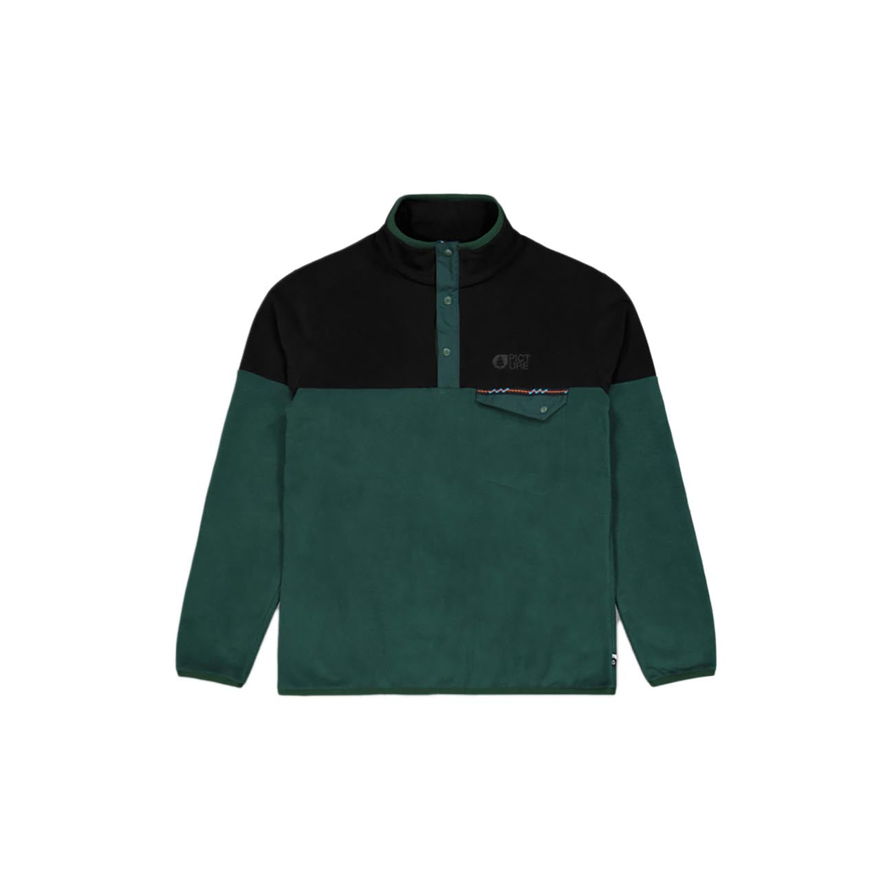 PICTURE ORGANIC CLOTHING M'S ARCCA 1/4 ZIP FLEECE Ponderosa Pine Black
