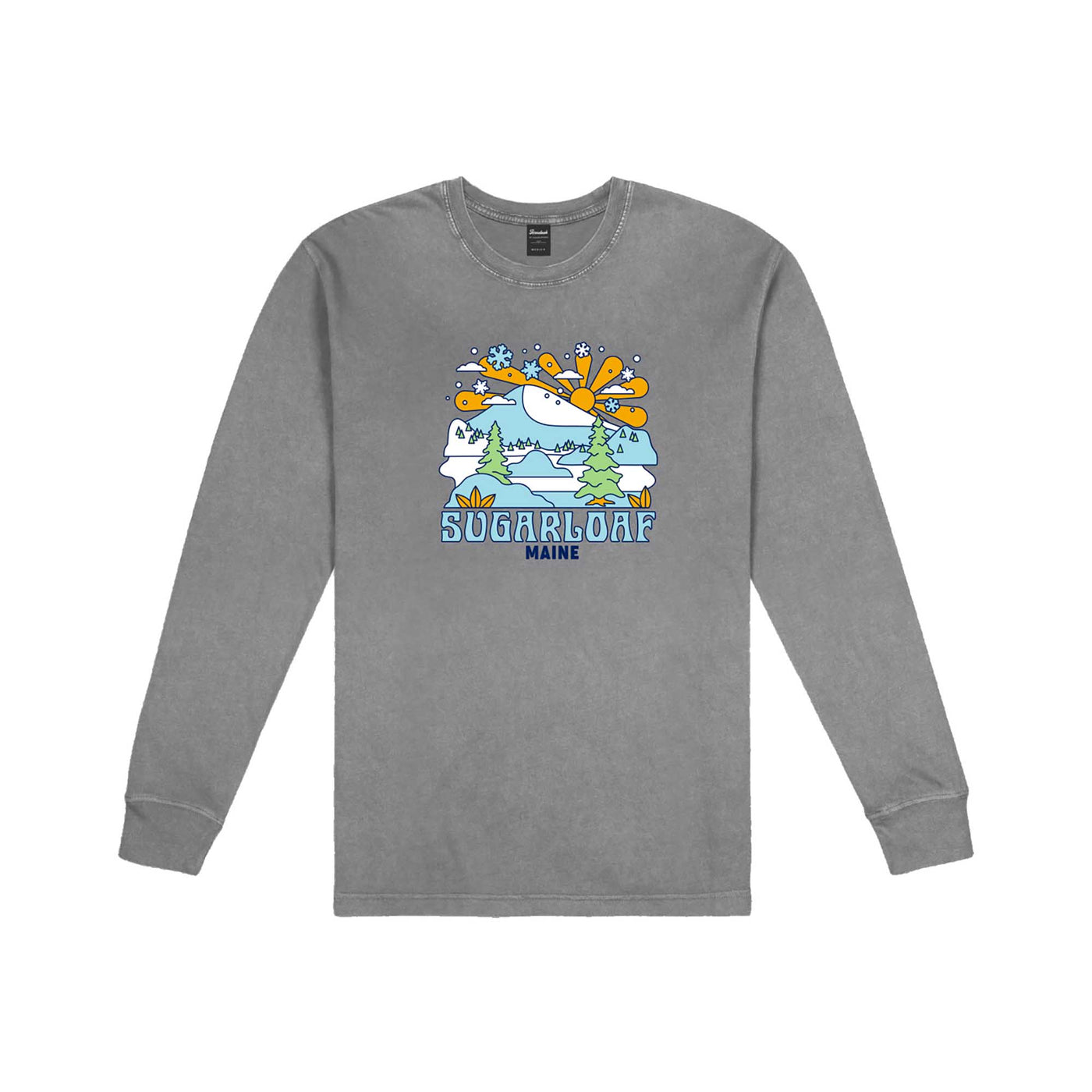 Sugarloaf Summer Camp Stone Wash Tie Dye Crew 2024 GREY STONE