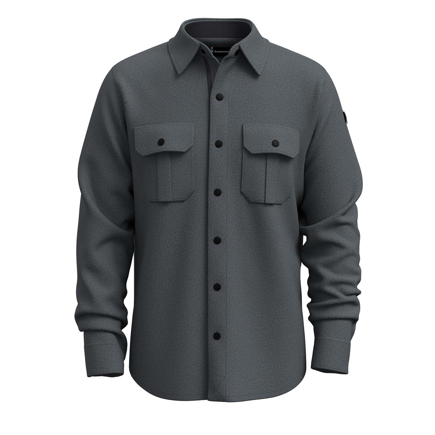 Smartwool Men's Anchor Line Shirt Jacket 2025 CHARCOAL HEATHER