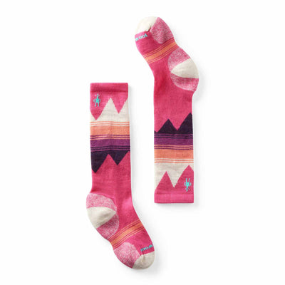 Smartwool Junior's Ski Light Cushion OTC Socks 2025 POWER PINK