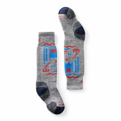 Smartwool Junior's Wintersport Full Cushion Ski Day OTC Socks 2025 LIGHT GRAY