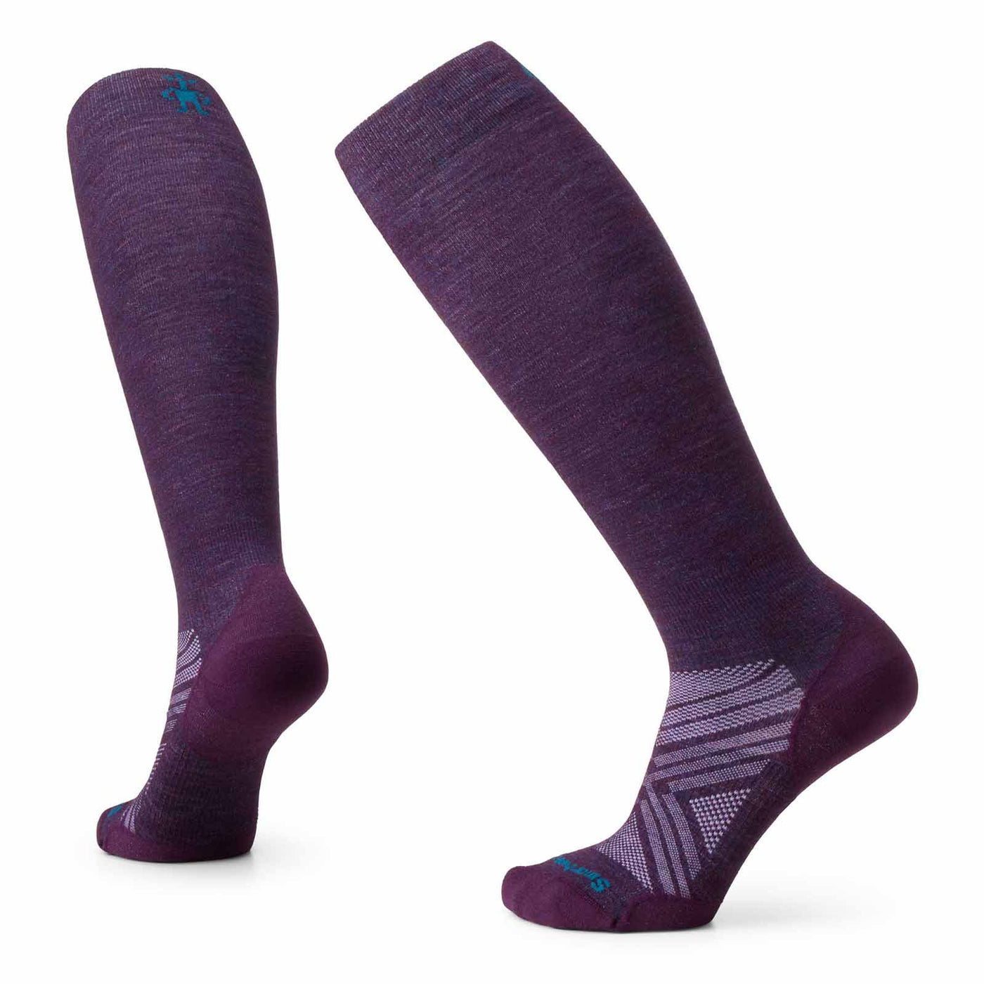 Smartwool Women's Ski Zero Cushion OTC Socks 2025 PURPLE IRIS