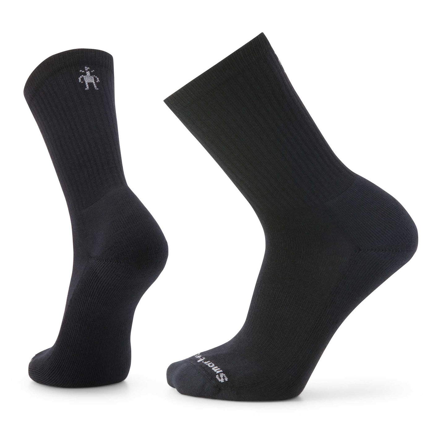 Smartwool Everyday Solid Rib Crew Socks 2025 BLACK