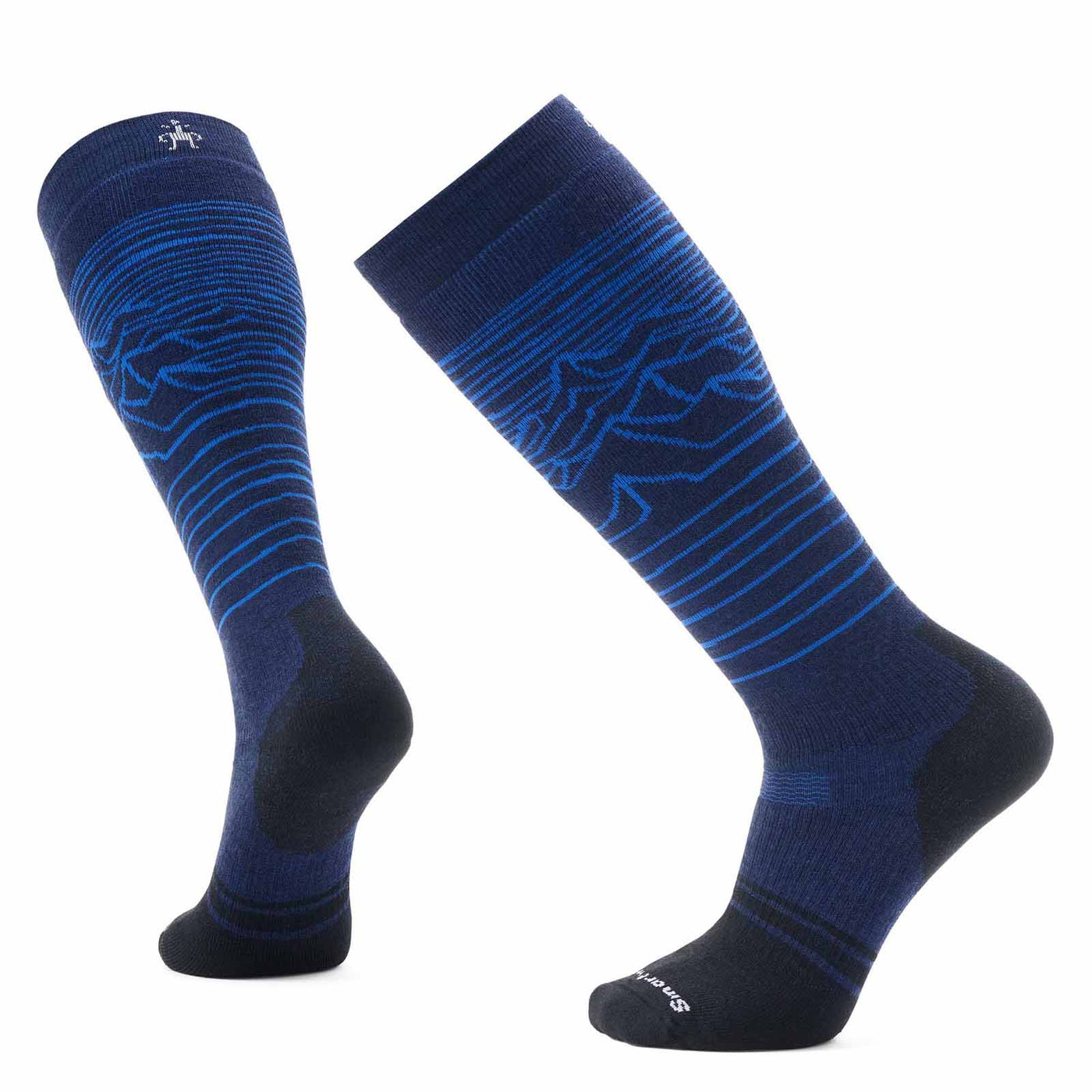 Smartwool Snowboard Full Cushion Iguchi Pattern OTC Socks 2025 DEEP NAVY