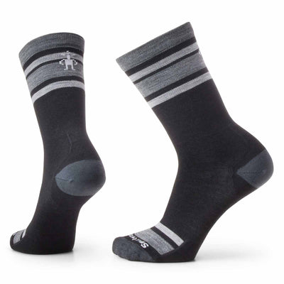 Smartwool Everyday Top Split Stripe Crew Socks 2025 BLACK