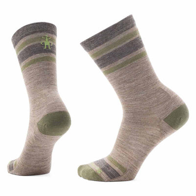 Smartwool Everyday Top Split Stripe Crew Socks 2025 TAUPE