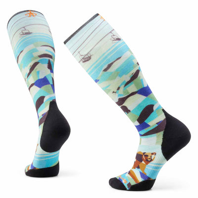 Smartwool Ski Targeted Cushion Bear Country Print OTC Socks 2025 CAPRI