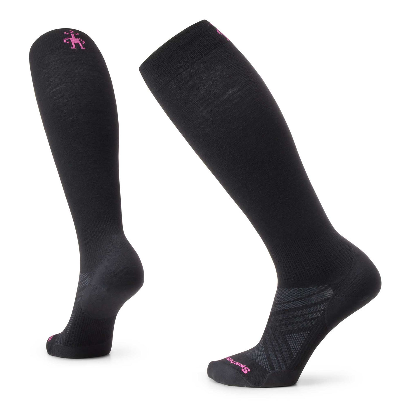 Smartwool Women's Ski Zero Cushion Extra Stretch OTC Socks 2025 BLACK