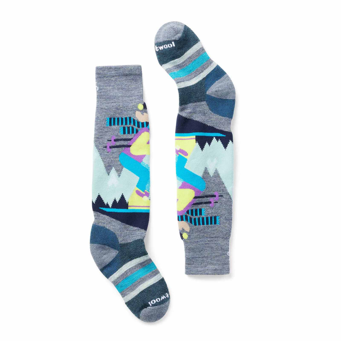 Smartwool Junior's Wintersport Full Cushion Mountain Moose Pattern OTC Socks 2025 