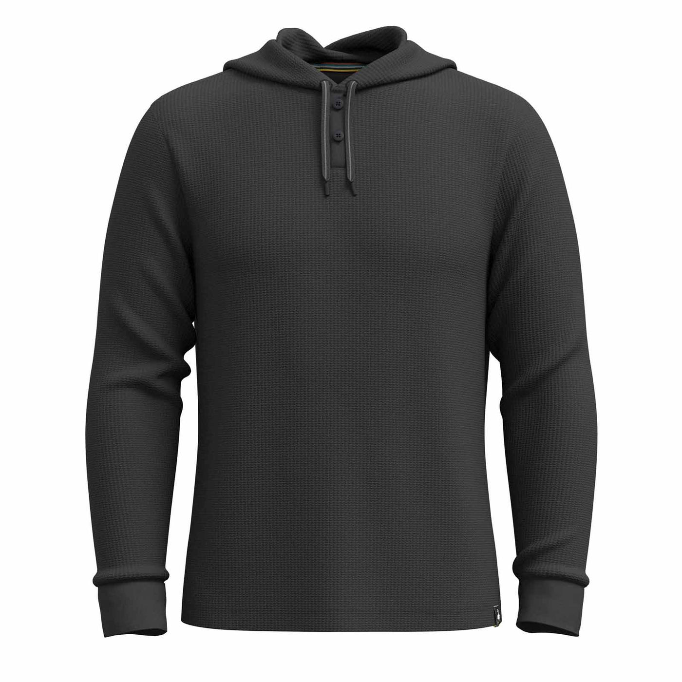 Smartwool Men's Waffle Henley Hoodie 2025 CHARCOAL