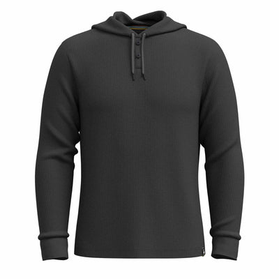 Smartwool Men's Waffle Henley Hoodie 2025 CHARCOAL