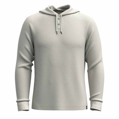 Smartwool Men's Waffle Henley Hoodie 2025 ASH HEATHER