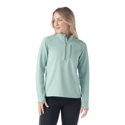 Smartwool Women's Active Fleece 1/2 Zip 2025 ARCTIC GREEN