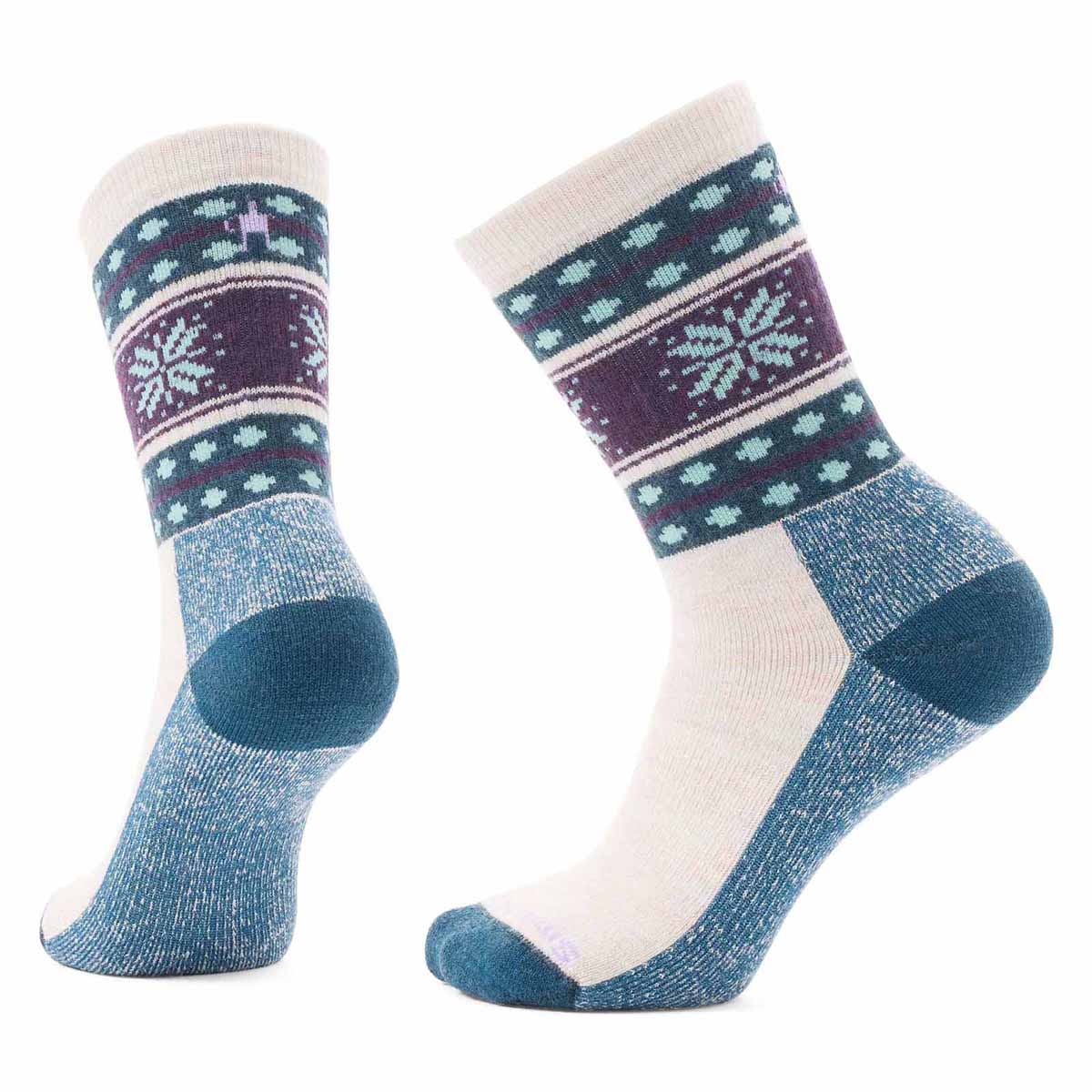 Smartwool Everyday Cozy Snowflake Dream Crew Socks 2025 MOONBEAM