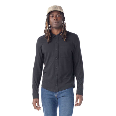 Smartwool Men's Long Sleeve Button Up 2025 BLACK