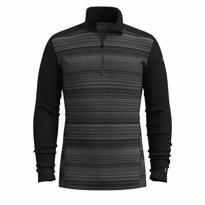 Smartwool Men's Classic Thermal Merino Base Layer 1/4 Zip 2025 BLACK COLOR SHIFT