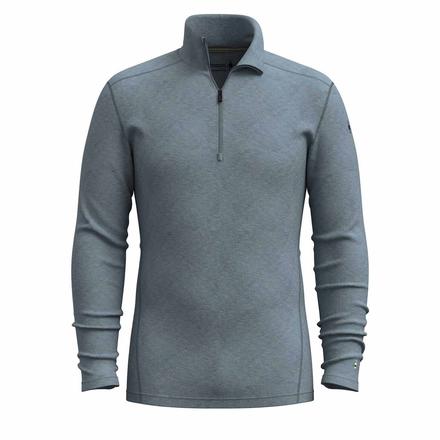 Smartwool Men's Classic Thermal Merino Base Layer 1/4 Zip 2025 PEWTER BLUE HEATHER