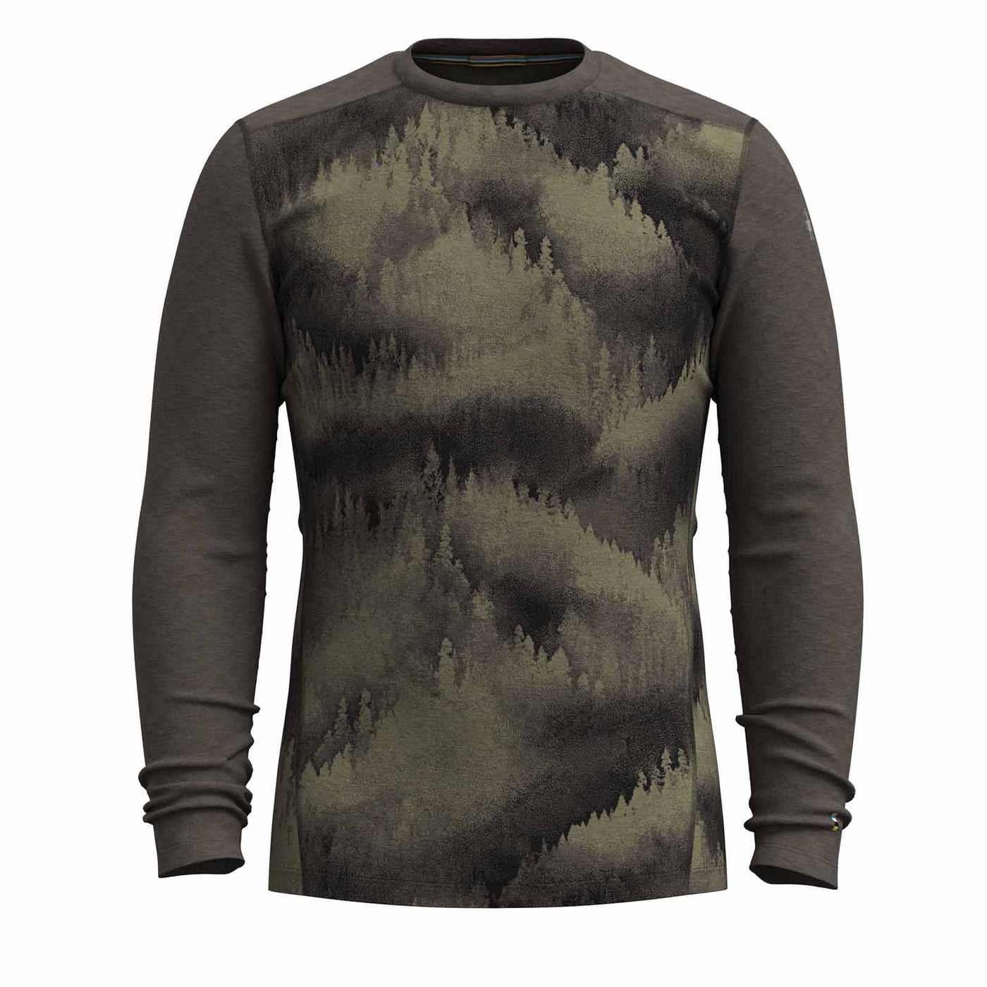 Smartwool Men's Classic Thermal Merino Base Layer Crew 2025 N93 North Woods Foggy Pines