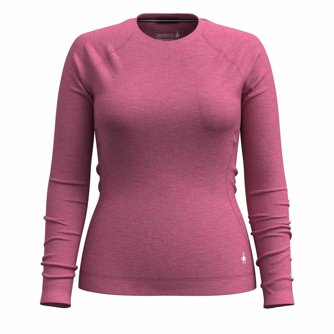 Smartwool Women's Classic Thermal Merino Base Layer Crew 2025 N72 Garden Pink Heather