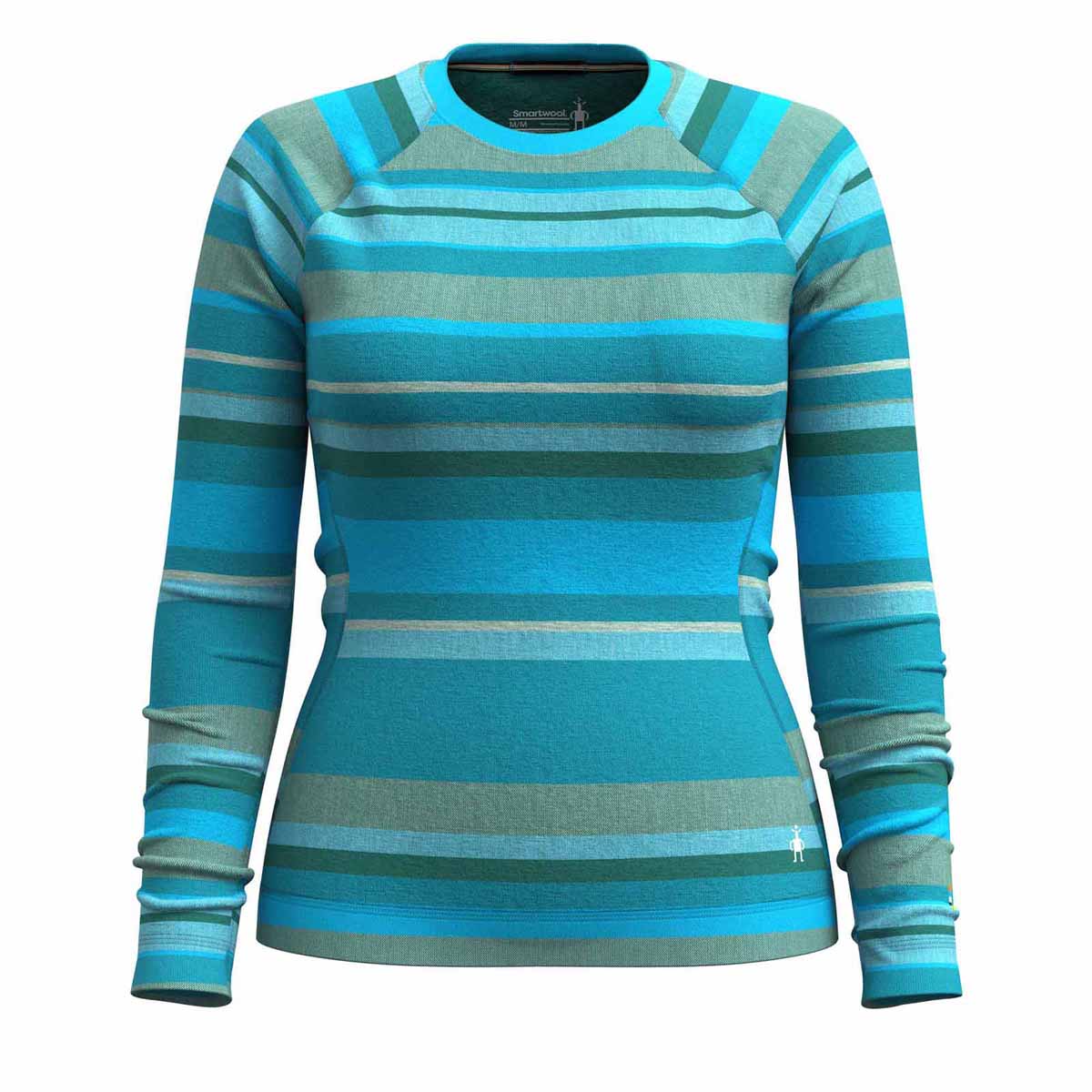 Smartwool Women's Classic Thermal Merino Base Layer Crew 2025 P17 Pool Blue Joviansphere