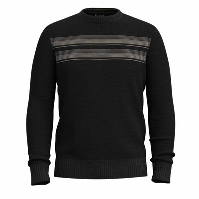 Smartwool Men's Sparwood Stripe Crew Sweater 2025 N90 Charcoal Winter Moss