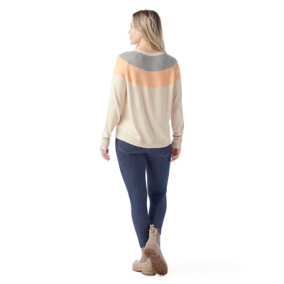 Smartwool Women's Edgewood Colorblock Crew Sweater 2025 