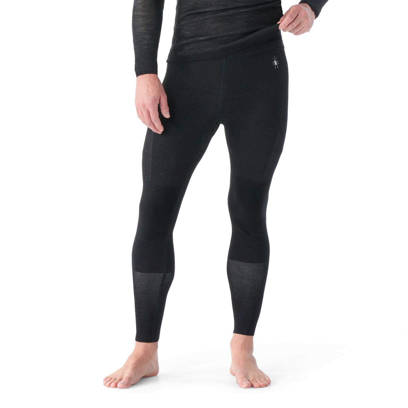 Smartwool Men's Intraknit Thermal Merino Base Layer Bottoms 2025 BLACK/WHITE