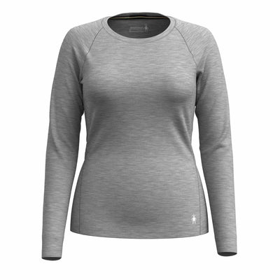 Smartwool Women's Classic All-Season Merino Base Layer Long Sleeve 2025 LIGHT GRAY HEATHER