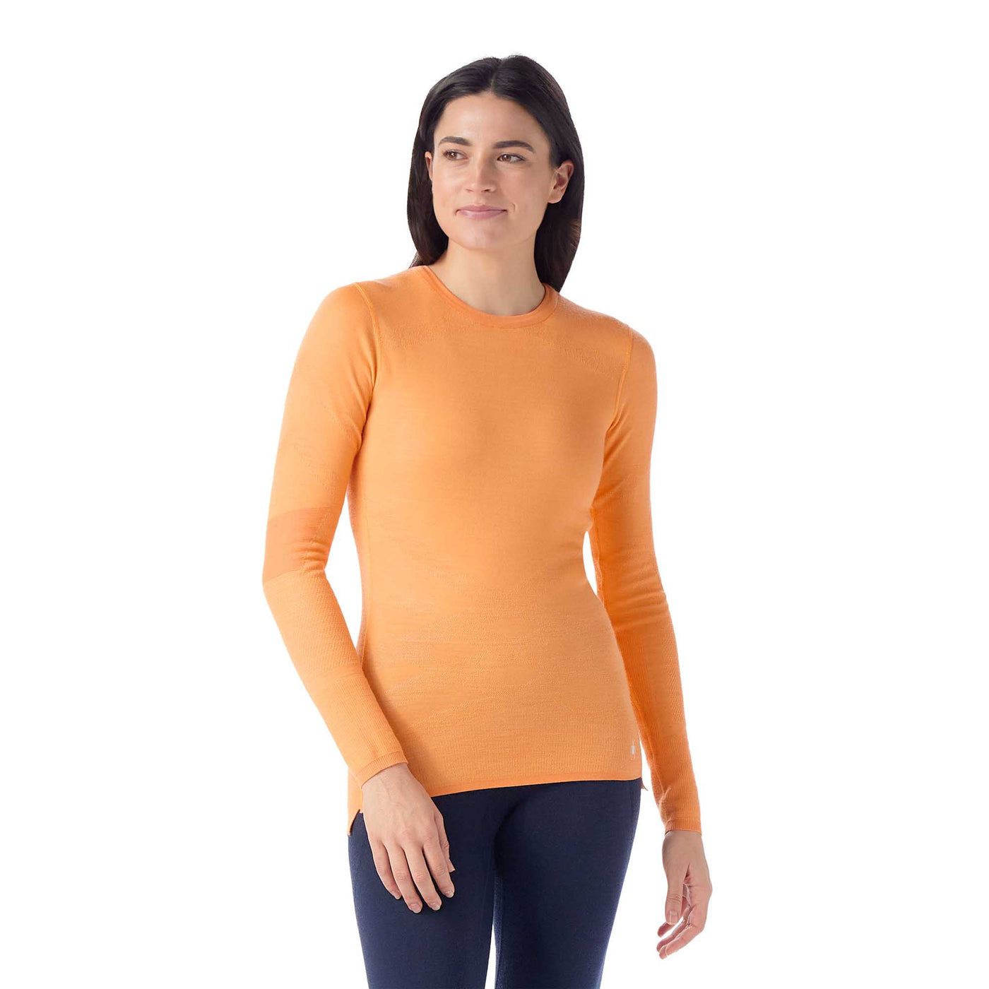 Smartwool Women's Intraknit Thermal Merino Base Layer Crew 2025 N85 Apricot White