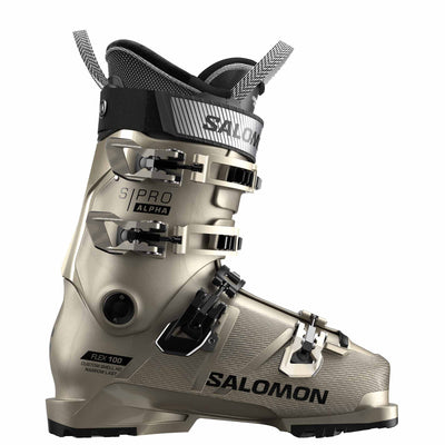 SALOMON W'S S/PRO ALPHA 100 GW SKI BOOT 2025 LT BRONZE MET/BLACK