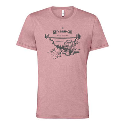 Boyne Mountain SkyBridge MI Beaver T-Shirt DARK ROSE