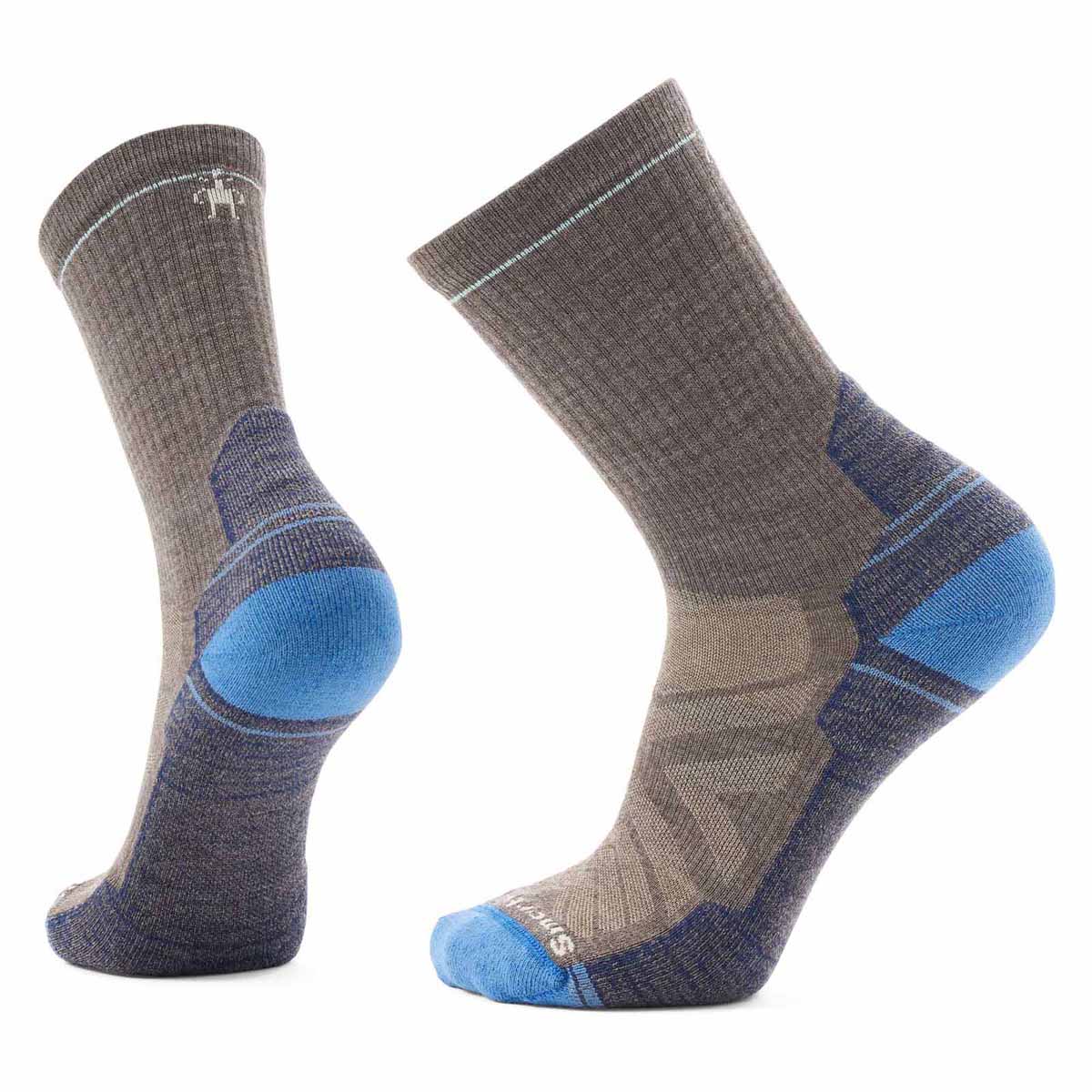 Smartwool Hike Light Cushion Crew Socks 2025 TAUPE-LAGUNA BLUE