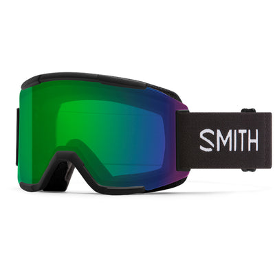 Smith Squad Low Bridge Fit Goggles with Bonus Lens 2025 BLACK/CP EDAY GREEN MIR