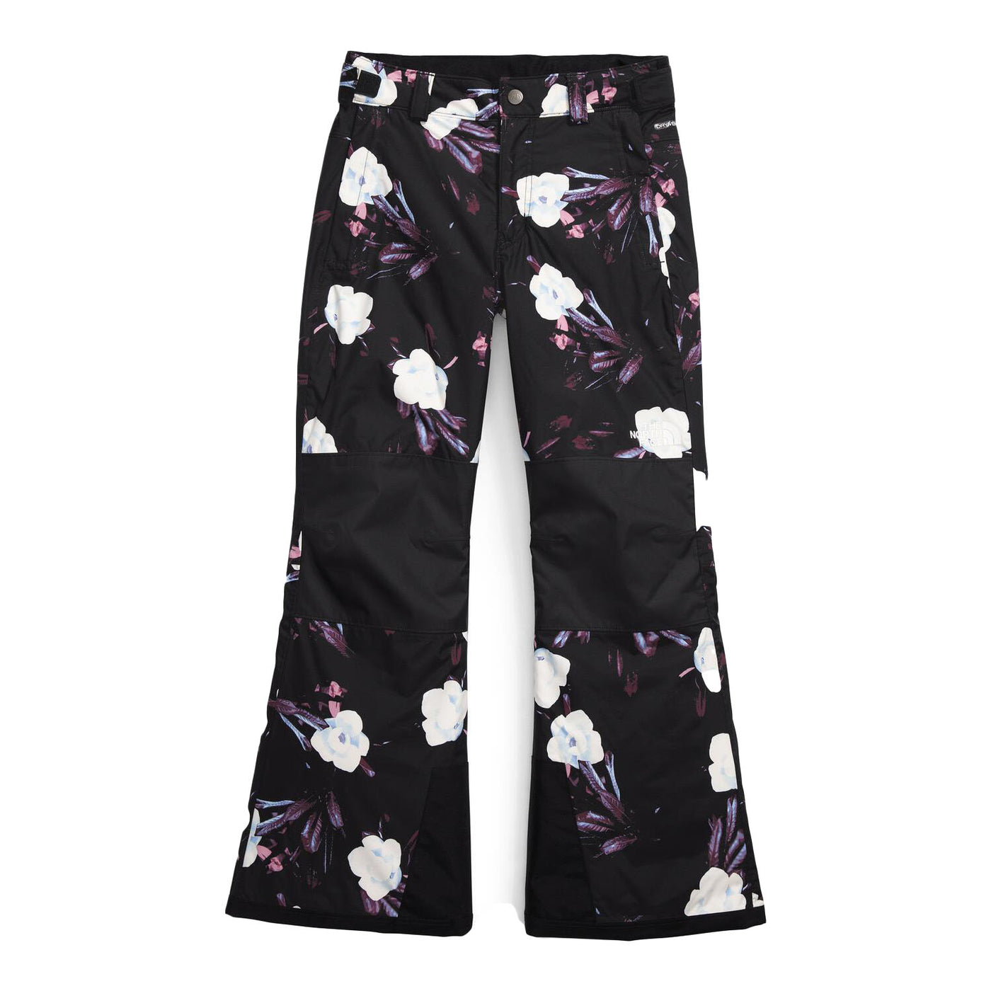 The North Face Junior's Freedom Insulated Snow Pants 2025 TNF BLACK WINTER FLOWERS PRINT