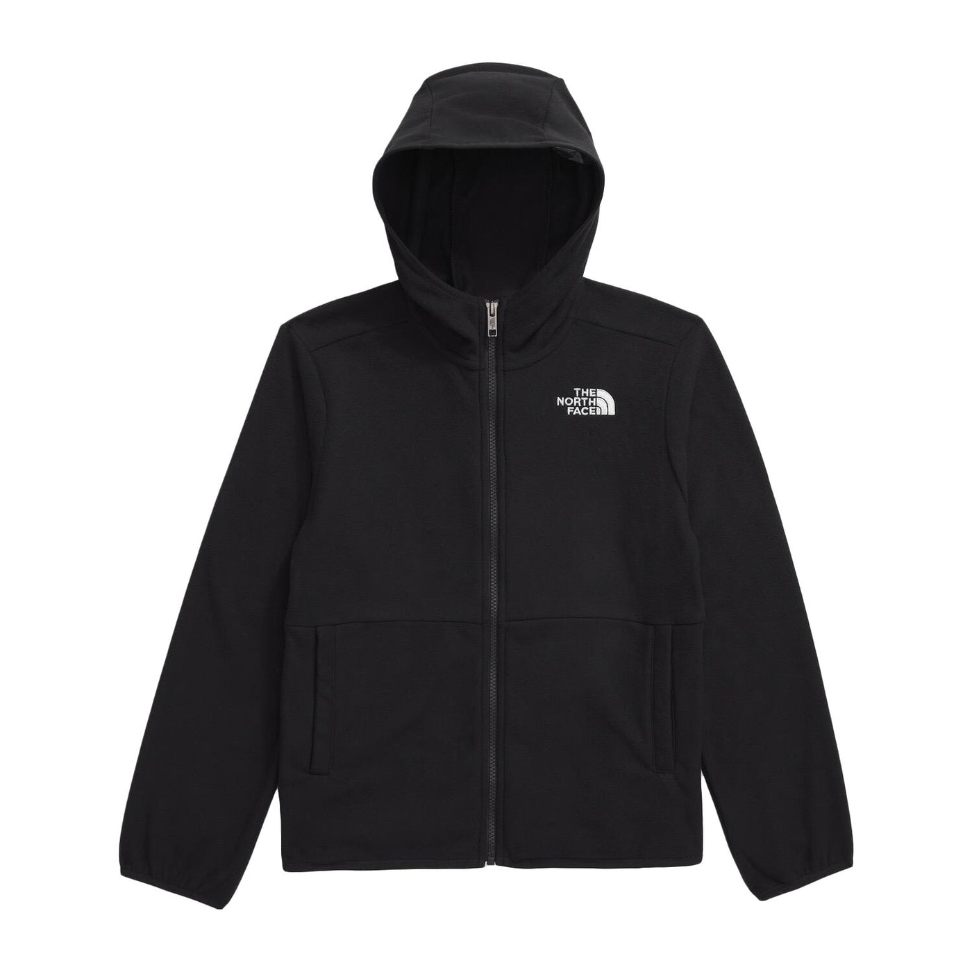 THE NORTH FACE JR'S GLACIER FULL ZIP HOODED JACKET TNF BLACK