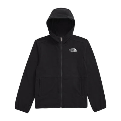 THE NORTH FACE JR'S GLACIER FULL ZIP HOODED JACKET TNF BLACK