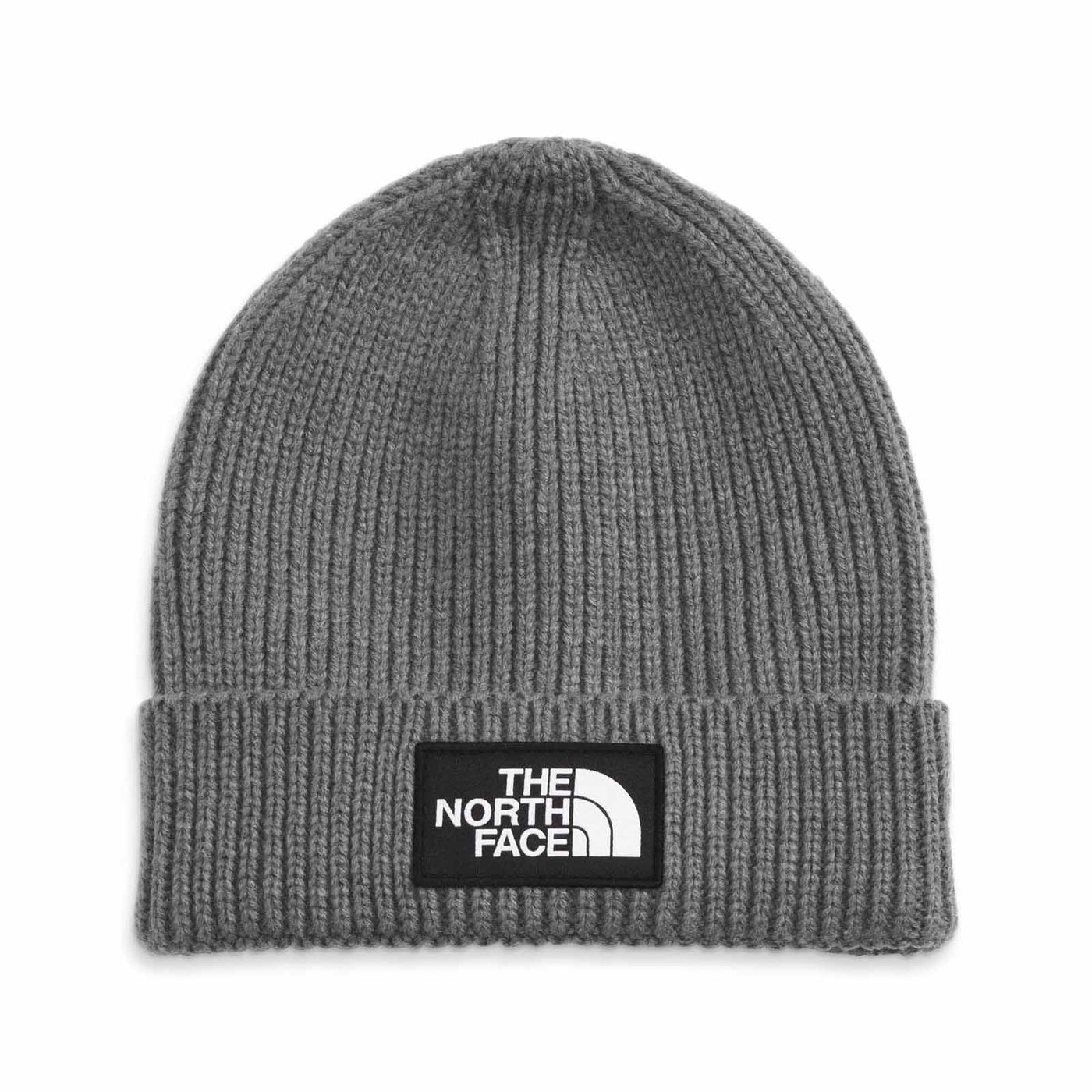 The North Face Junior's TNF™ Box Logo Cuffed Beanie 2025 TNF MEDIUM GREY HEATHER