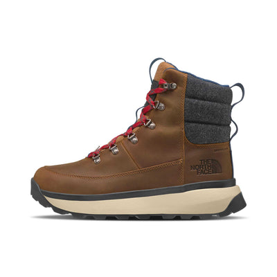 The North Face Men's Bergen Leather Waterproof Boots 2025 TIMBER TAN/TNF RED