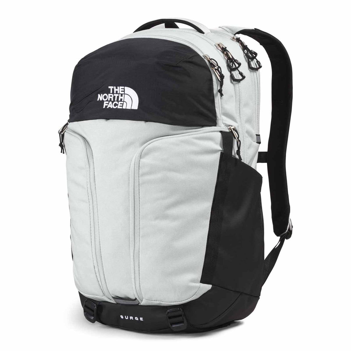 The North Face Surge Backpack 2025 TIN GREY DARK HEATHER/TNF BLACK