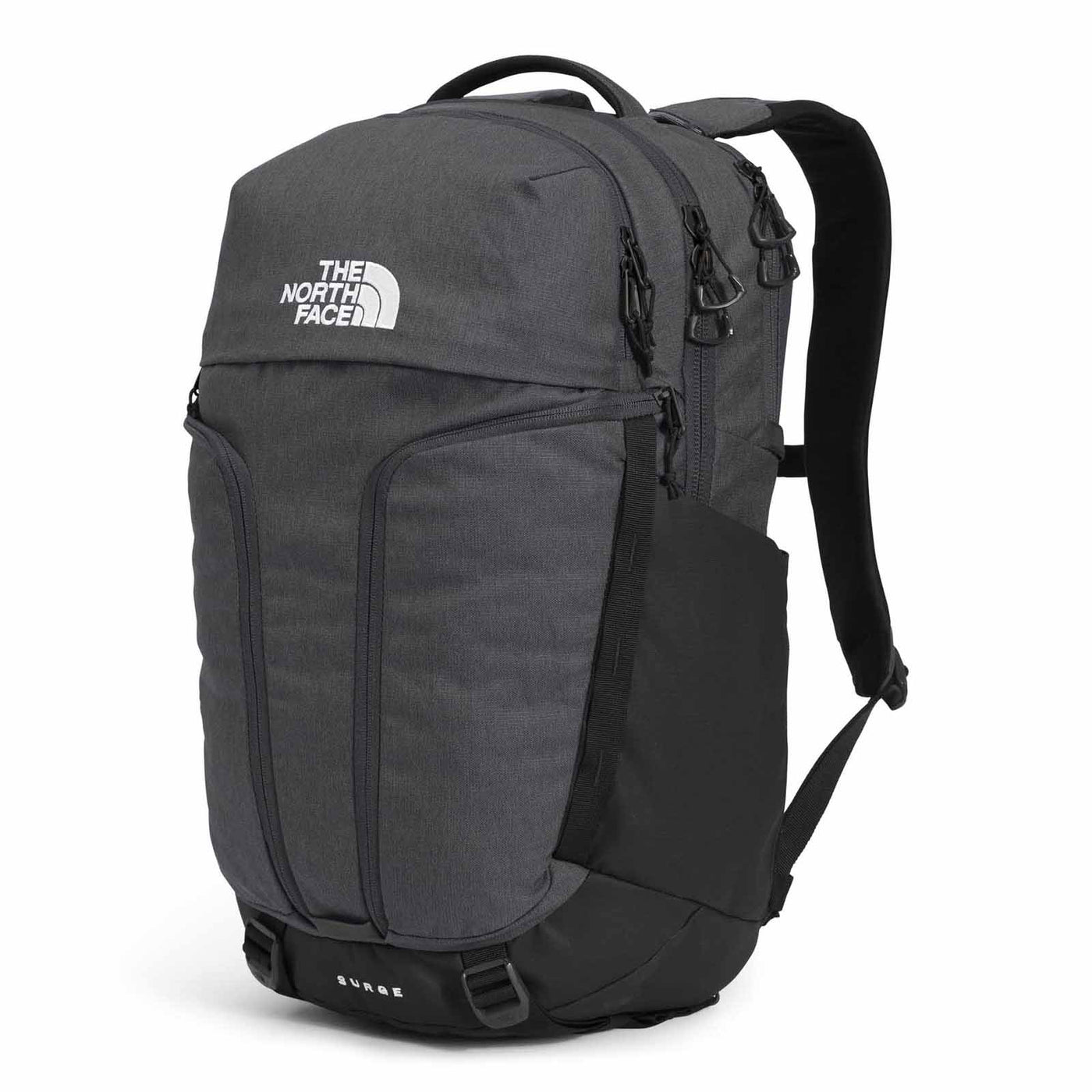 The North Face Surge Backpack 2025 ASPHALT GREY LIGHT HEATHER/TNF BLACK