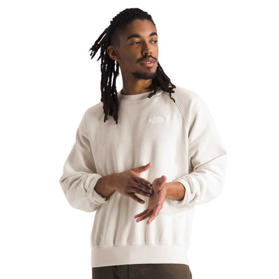 The North Face Men's Evolution Crew Sweatshirt 2025 WHITE DUNE/TNF WHITE