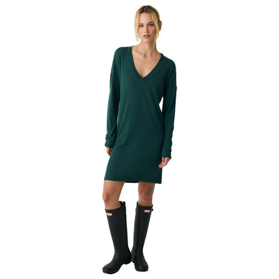 Lole Women's Traverse V-Neck Dress 2025 AMAZONIA HEATHER