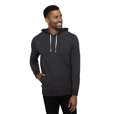 TravisMathew Men's Cloud Hoodie 2024 HEATHER BLACK