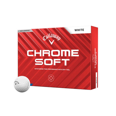 Callaway Chrome Soft Golf Balls - Dozen 2024 WHITE