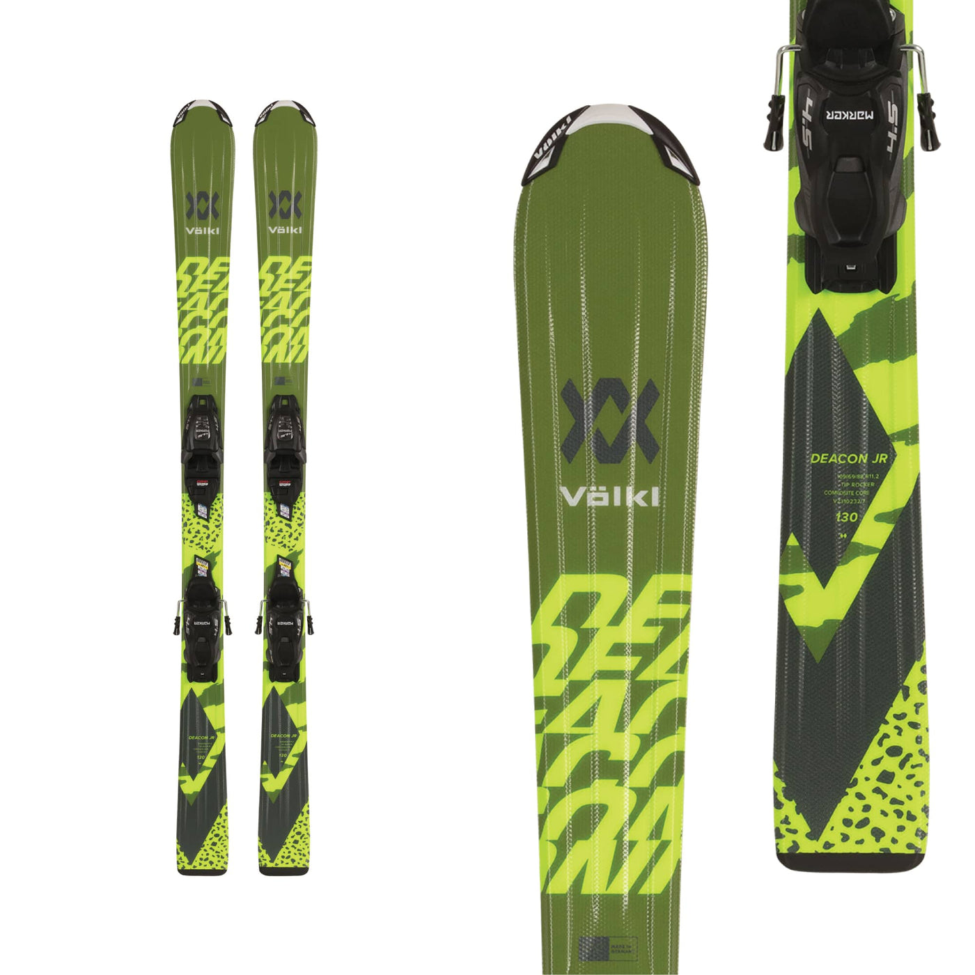 Volkl Junior's Deacon Ski+4.5 VMotion Bindings 130-140 2024 130