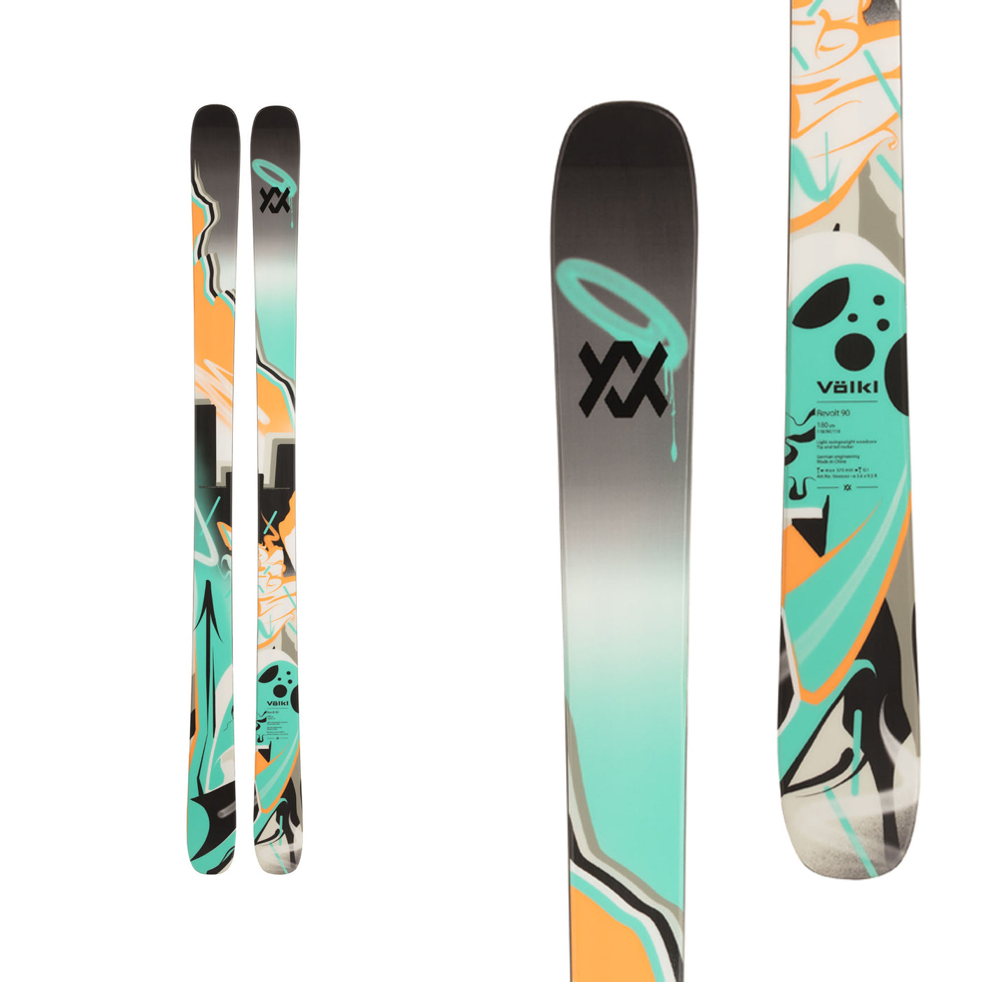 Volkl Men's Revolt 90 Skis 2025 168