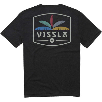 Vissla Men's Cosmic Garden Upcycled Tee 2024 BLACK HEATHER