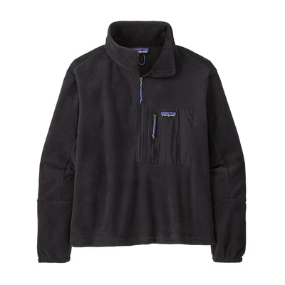 Patagonia Women's Microdini 1/2-Zip Fleece Pullover 2025 BLK BLACK