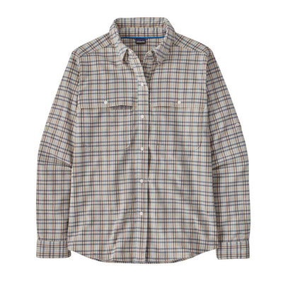 PATAGONIA W'S EARLY RISE STRETCH SHIRT SANTA CRUZ- WOOL WHITE